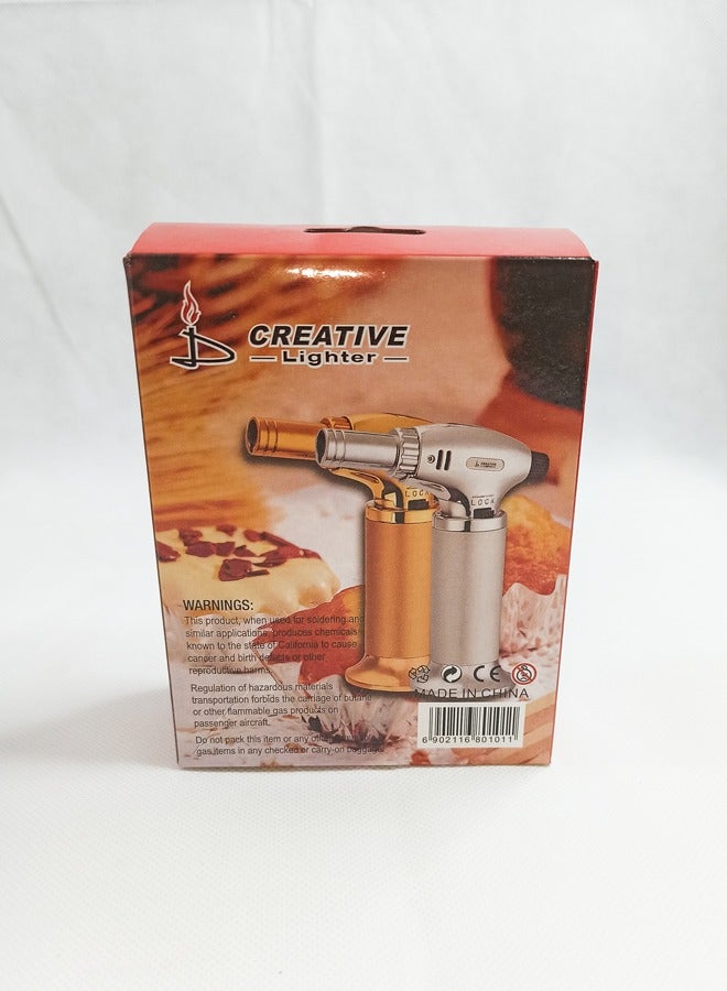 Creative Stylish Incense Burner Lighter, Kitchen Torch Lighter With Safety Lock and Adjustable Flame Refillable for Camping, Desserts Baking BBQ, Picnic, Parties, Fire Lighter For Oud Incense And Charcoal - Image 4