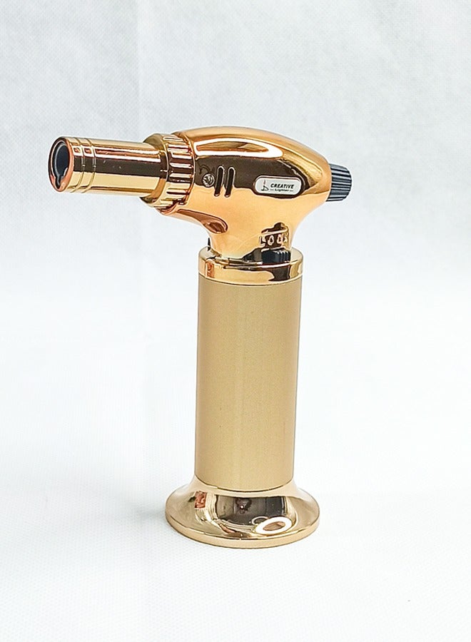 Creative Stylish Incense Burner Lighter, Kitchen Torch Lighter With Safety Lock and Adjustable Flame Refillable for Camping, Desserts Baking BBQ, Picnic, Parties, Fire Lighter For Oud Incense And Charcoal - Image 1