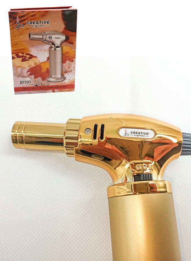 Creative Stylish Incense Burner Lighter, Kitchen Torch Lighter With Safety Lock and Adjustable Flame Refillable for Camping, Desserts Baking BBQ, Picnic, Parties, Fire Lighter For Oud Incense And Charcoal - Image 5