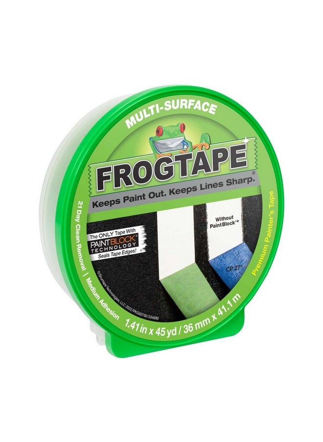 FrogTape Multi Surface Painting Tape With Paintblock 1.41" Wide X 45 Yards Green 1 Pack (1396747)  - Image 1
