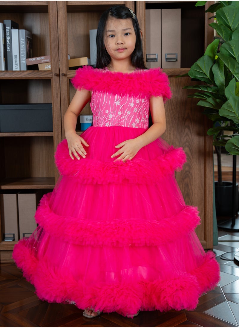 D'Daniela Tiered Ruffle Dress - Image 1