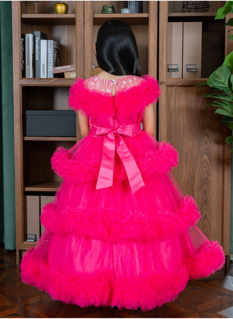 D'Daniela Tiered Ruffle Dress - Image 3