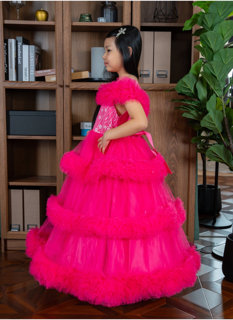 D'Daniela Tiered Ruffle Dress - Image 2