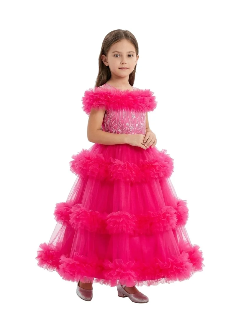 D'Daniela Tiered Ruffle Dress
