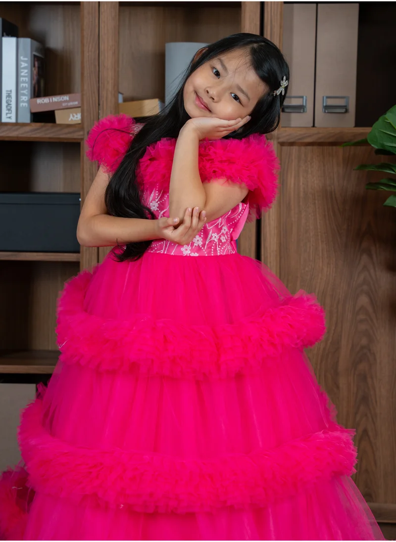 D'Daniela Tiered Ruffle Dress