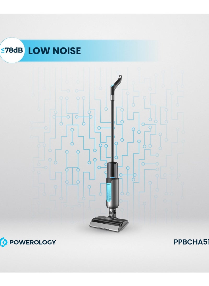 Powerology Dual Design - Cordless Vacuum & Mop / Low Noise / HEPA Filter / Lightweight / Adjustable Speed Levels / Efficient and Easy to Use Stick Vacuum Cleaner - Black  - Image 5