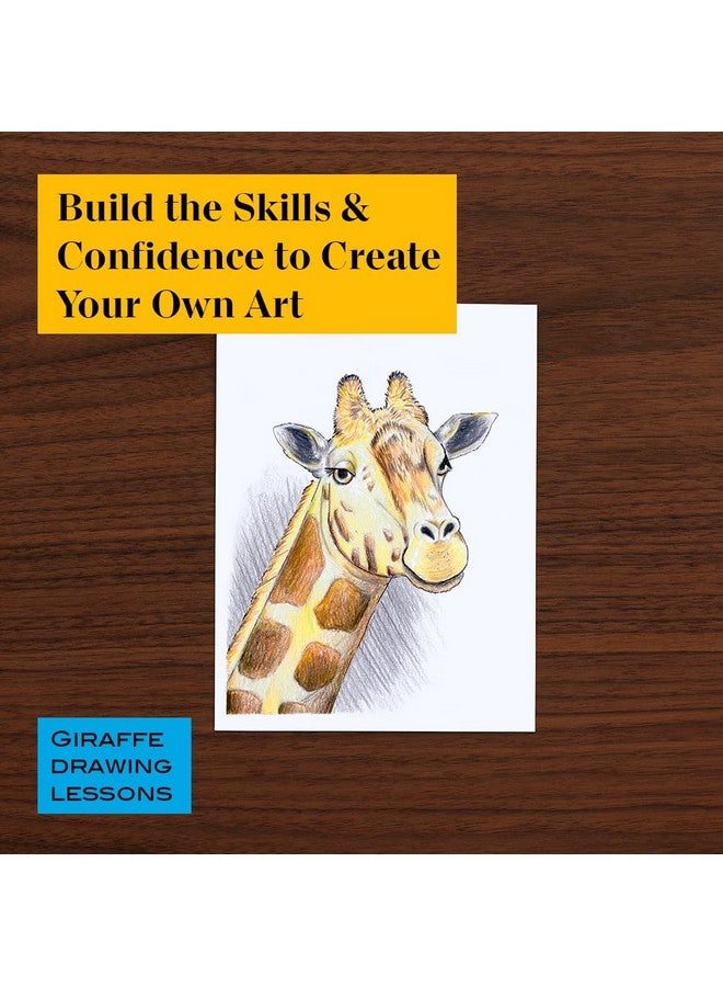 بريزما كالر لوازم فنية تقنية مع دروس الفن الرقمي، مجموعة رسومات الحيوانات المستوى 1 كيفية رسم الحيوانات باستخدام أقلام الرصاص الملونة وأقلام الرصاص الجرافيت والمزيد من دروس رسم الثعلب 26 عددًا - Image 5