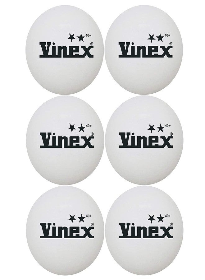 Vinex Table Tennis Ball 40 mm. 2 Star Pack of 12 Pc - Image 1