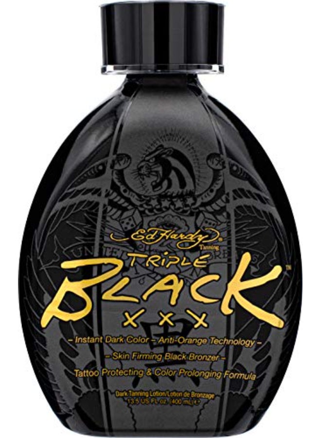 Ed Hardy BLACK XXX Instant Dark Color Tanning Lotion 135 oz - Image 1