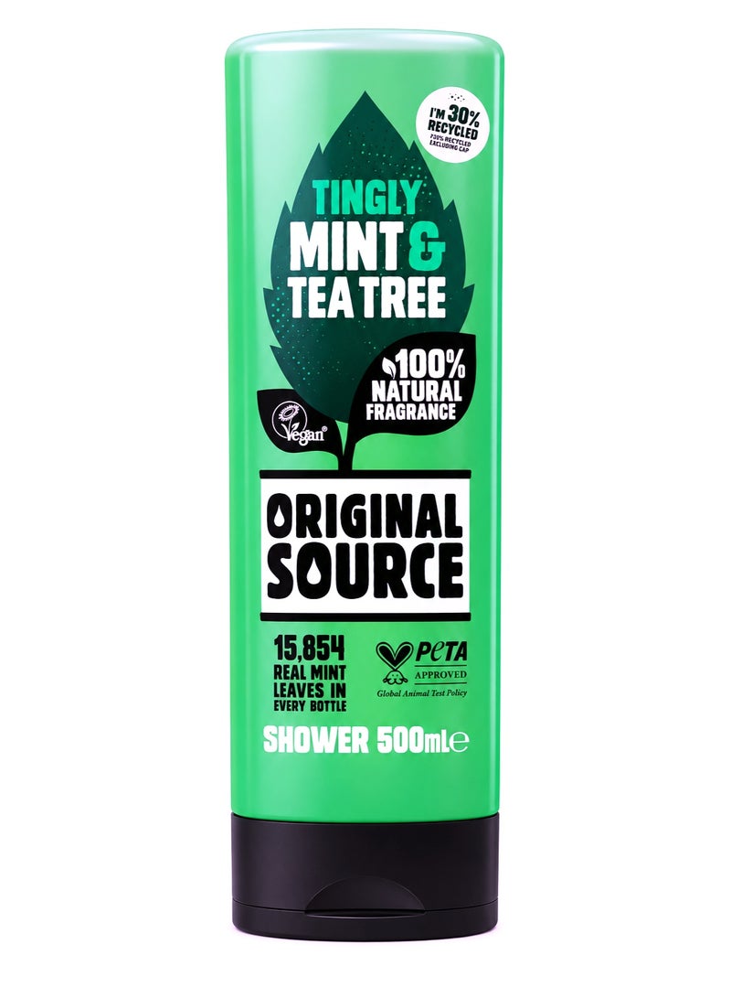 Original Source TINGLY MINT & TEA TREE SHOWER GEL 500mL - Image 1
