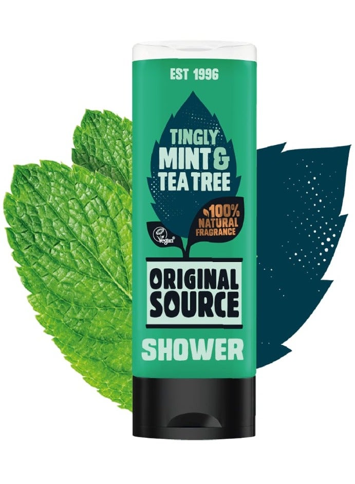 Original Source TINGLY MINT & TEA TREE SHOWER GEL 500mL - Image 2