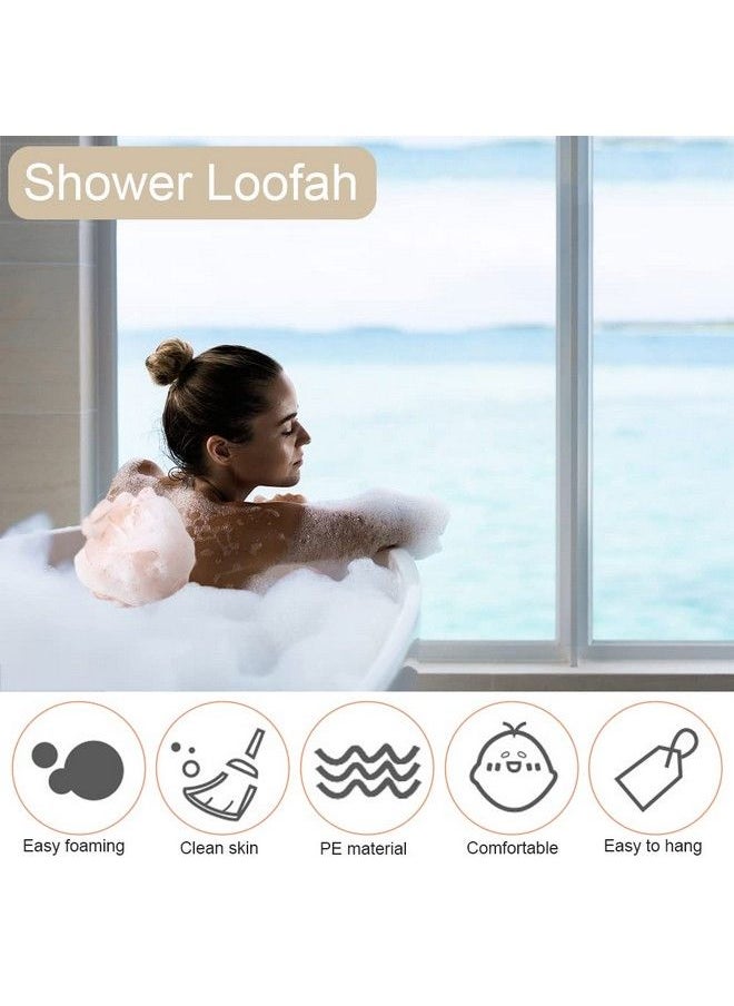 Meirrnyyu - 10 Pack Loofah Bath Sponge Luffa50G Exfoliating Shower Pouf Balls For Womenmenscrubber Cleaning Loofah Bathing Accessories - Image 1