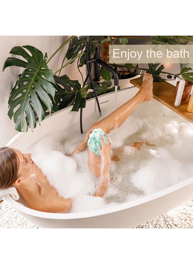 Meirrnyyu - 10 Pack Loofah Bath Sponge Luffa50G Exfoliating Shower Pouf Balls For Womenmenscrubber Cleaning Loofah Bathing Accessories - Image 1