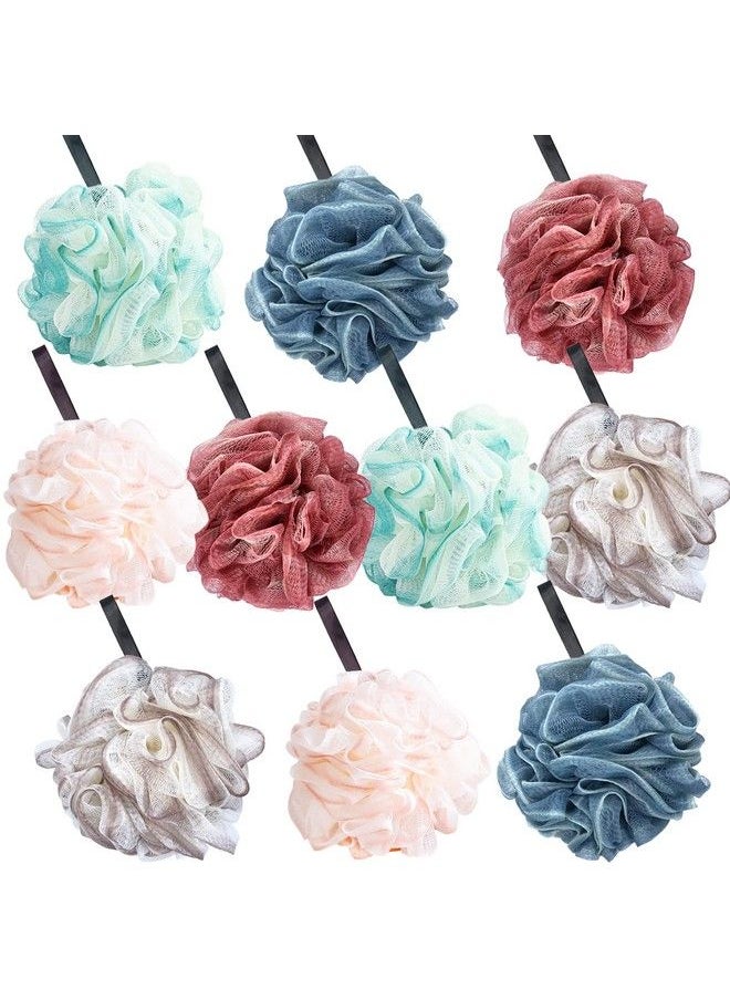 Meirrnyyu - 10 Pack Loofah Bath Sponge Luffa50G Exfoliating Shower Pouf Balls For Womenmenscrubber Cleaning Loofah Bathing Accessories - Image 1