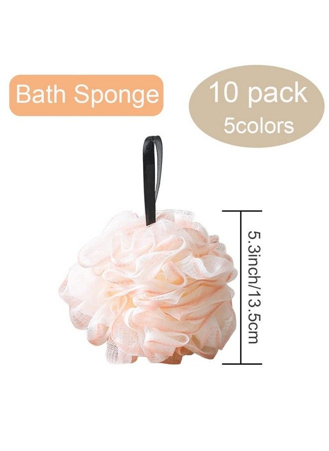 Meirrnyyu - 10 Pack Loofah Bath Sponge Luffa50G Exfoliating Shower Pouf Balls For Womenmenscrubber Cleaning Loofah Bathing Accessories - Image 1