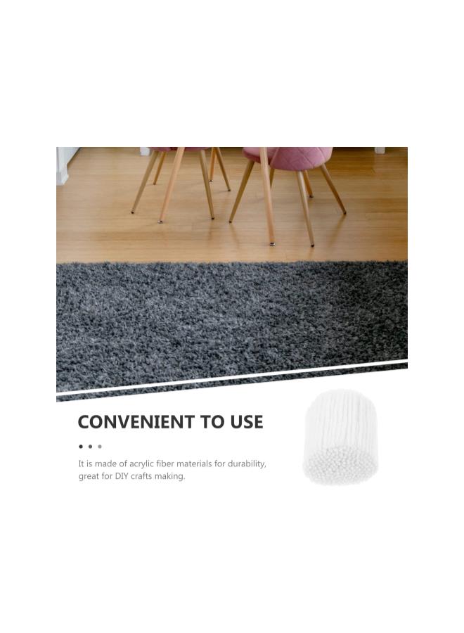 klarako 10 Rolls Latch Hook Yarn Precut Rug Yarn Tapestry Yarn Threads for DIY Craft Sewing Knitting Yarn Latch Hook Supplies White - Image 4