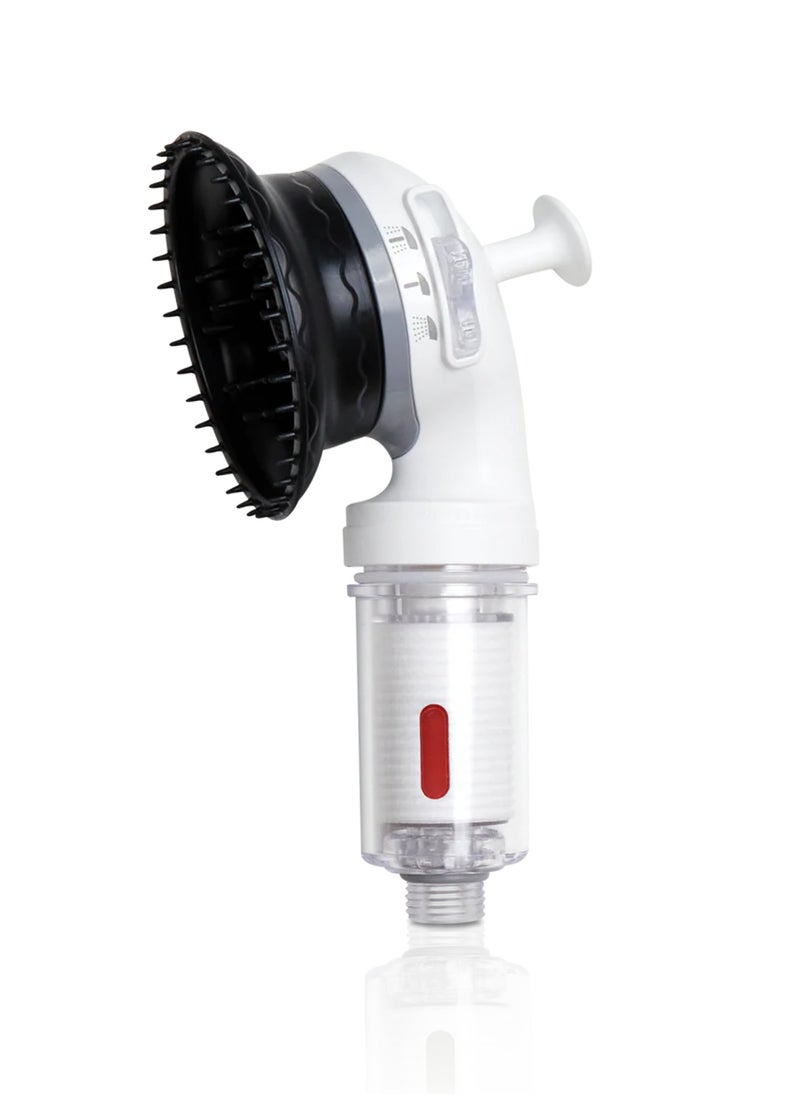K-HEADSPA Korean Shower Head with Water Filtration System Massage Head, Activated Carbon Filter (ACF) and Vitamin Gel for Scalp Care and Healthier Hair Growth - Rose Scent  - Image 1