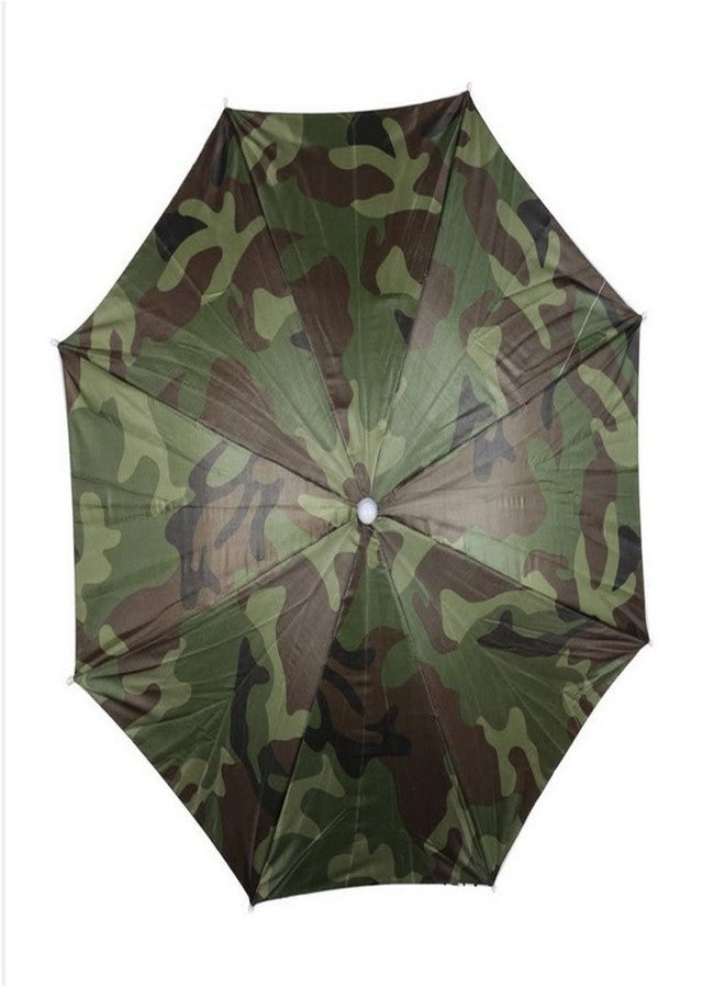 RAINPOPSON Hat Umbrella for Kids Army Color Soft Unbreakable Plastic Hat/Cap Umbrella for Men/Women and Adults UV & Rain Protection Hat Umbrella for Kids boys & Girls (Army) Pack of 1 - Image 4
