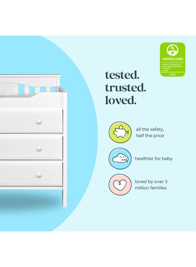 Davinci 3-Drawer Changer Dresser, White - Image 4