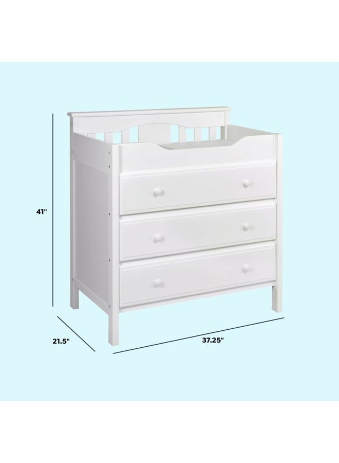 Davinci 3-Drawer Changer Dresser, White - Image 5