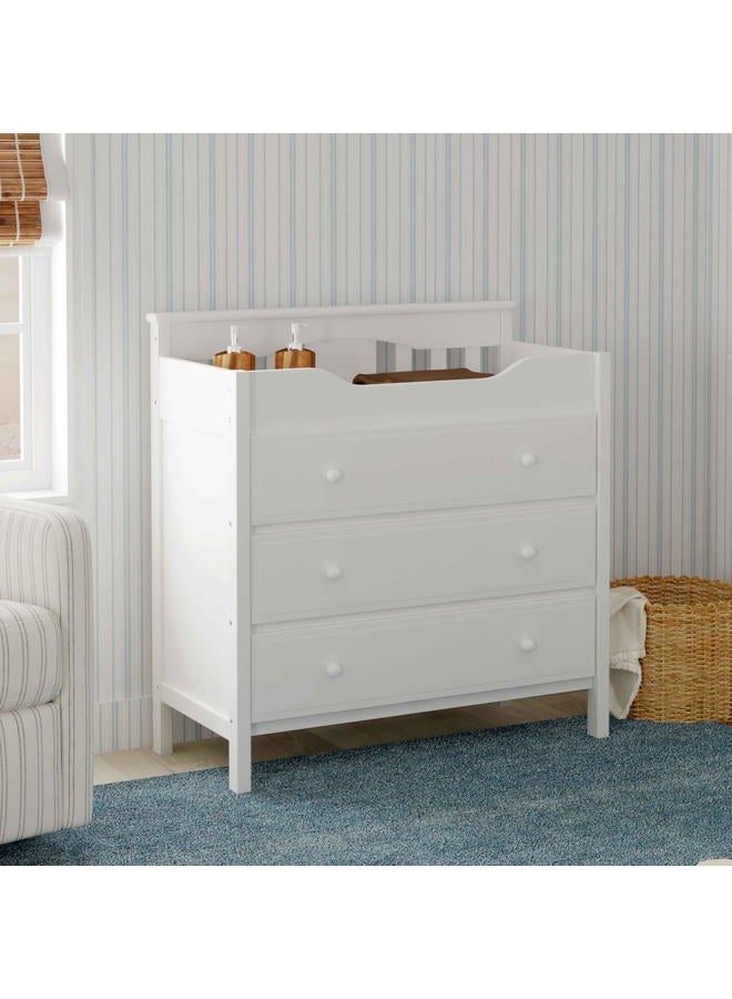 Davinci 3-Drawer Changer Dresser, White - Image 3