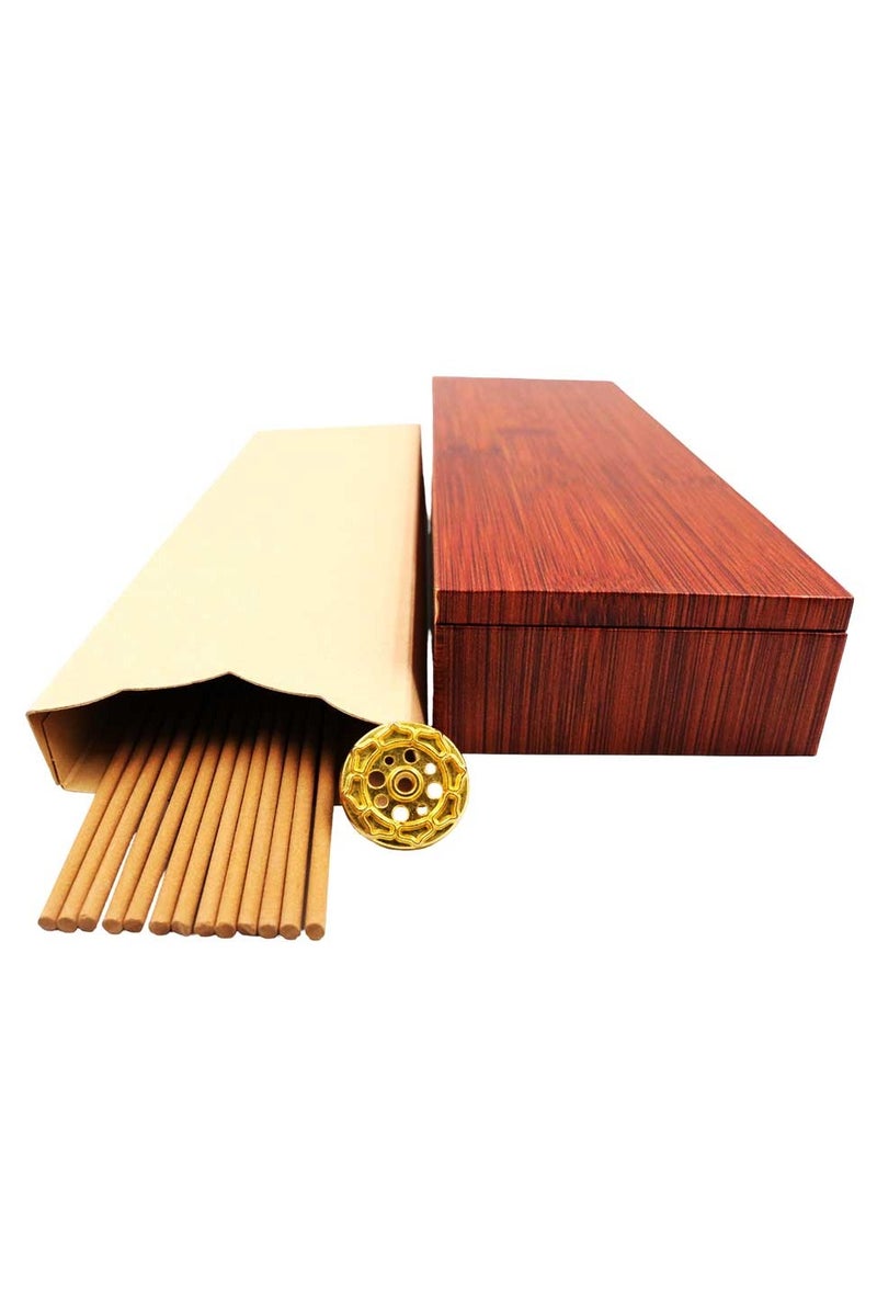 Bakhoor BoSidin Premium Cambodian Oud Incense Sticks with Beautiful Holder – 12pcs 3mm Thicker Agarwood Sticks in Luxurious Gift Box for Meditation and Home Fragrance - Image 2
