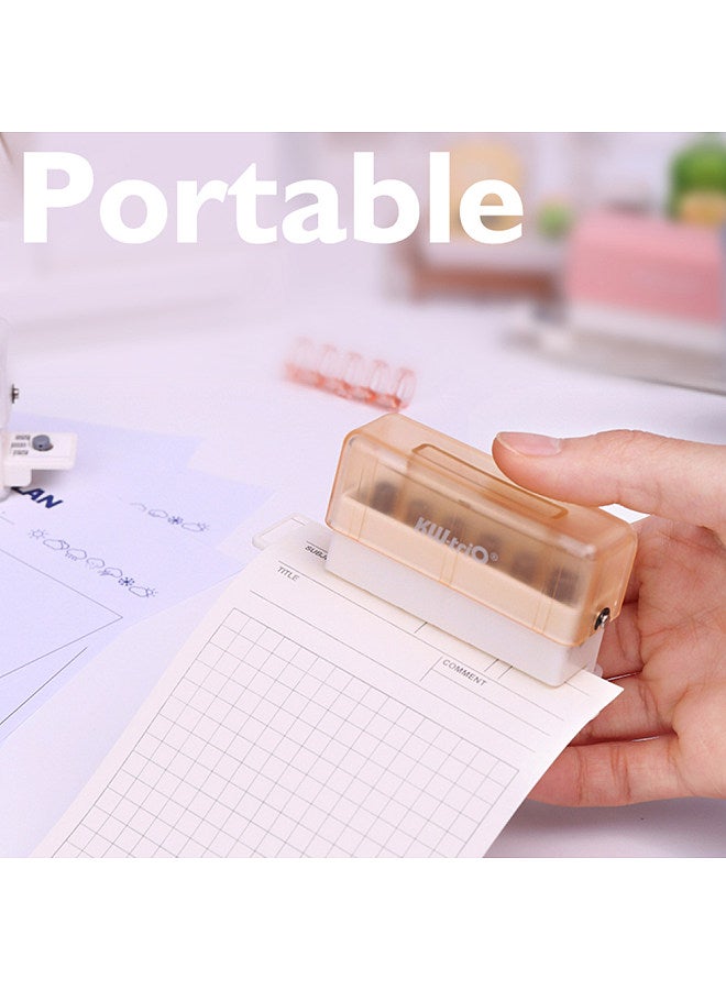 Kw-trio 6-Hole Paper Punch Handheld Mini Puncher Support Multiple 20/26/30 Hole Punching 5.5mm Aperture for A4 A5 B5 Notebook Scrapbook Diary Planner Calendars Agenda Greeting Card DIY  - Image 5