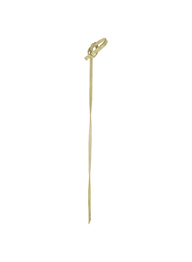Restaurantware 6 Inch Twisted Bamboo Skewers, 1000 Sturdy Disposable Bamboo Food Picks - Sturdy, Looped Knot, Bamboo Appetizer Picks, Sustainable, For Serving Appetizers and Cocktail Garnishes  - Image 2