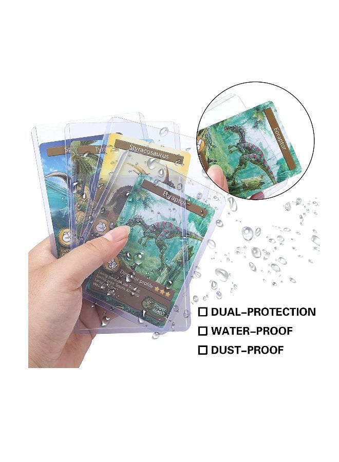 Generic 50PCS Card Sleeves Hard Plastic Card Sleeves for Baseball Card Protective Card Holder for Trading Cards,Sports Cards 3 x 4 Inch - Image 5
