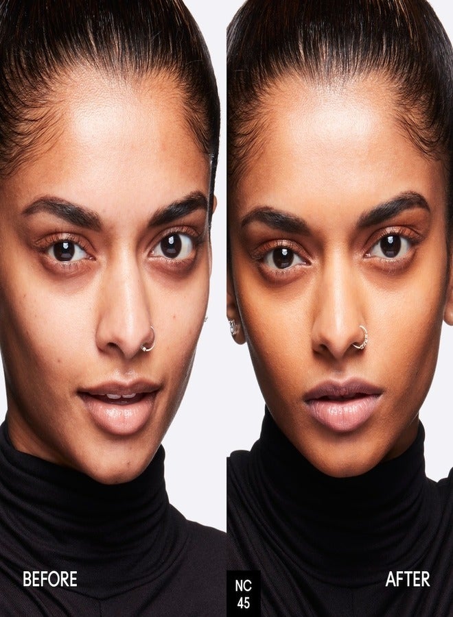 MAC Cosmetics MAC Studio Fix Fluid SPF 15 Foundation NC45 – 24HR Long-Wear, Matte Finish, Oil Control, Medium-to-Full Coverage - Image 2