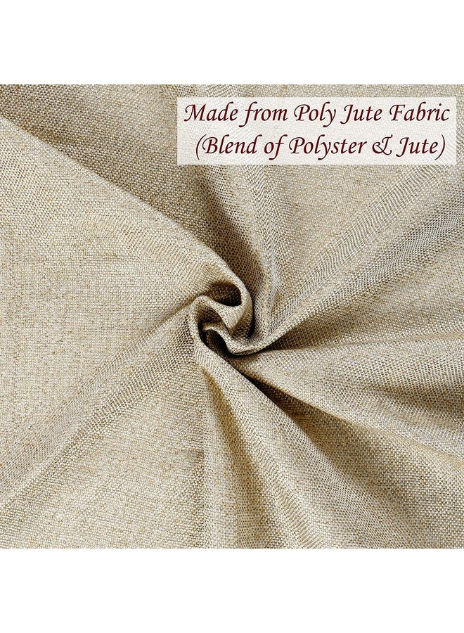 Kuber Industries Jute Center Table Cover, 40"x60" (Cream), Standard (HS39KUBMART023531) - Image 4