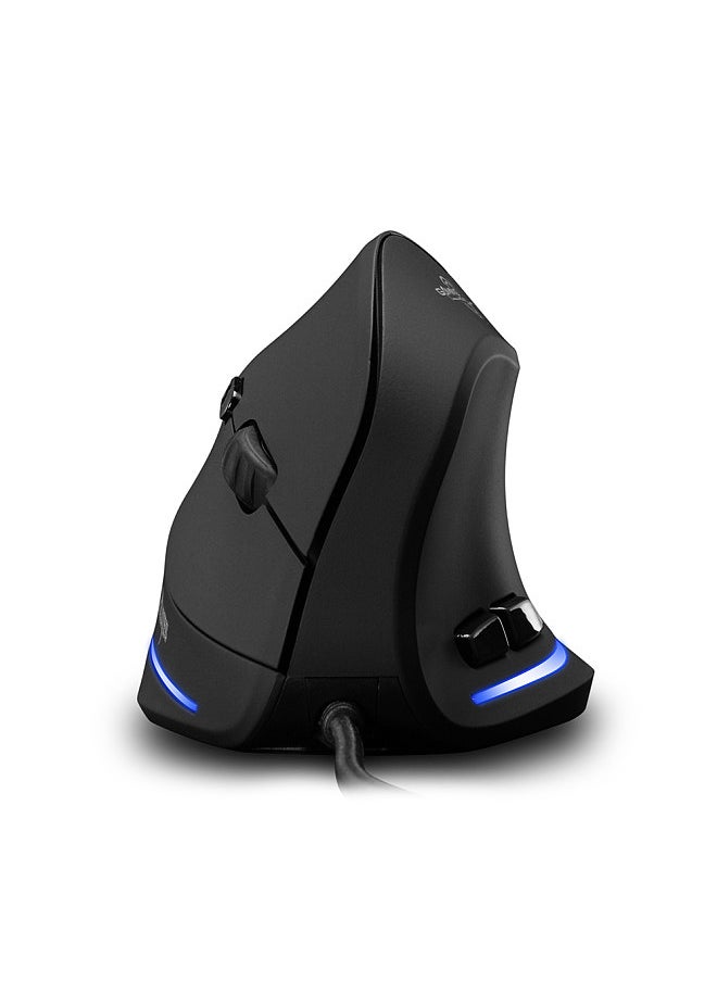 T-20 Mouse Wired Vertical Mouse Ergonomic Rechargeable 4 3200 DPI Optional Portable Gaming Mouse for Mac Laptop PC Computer