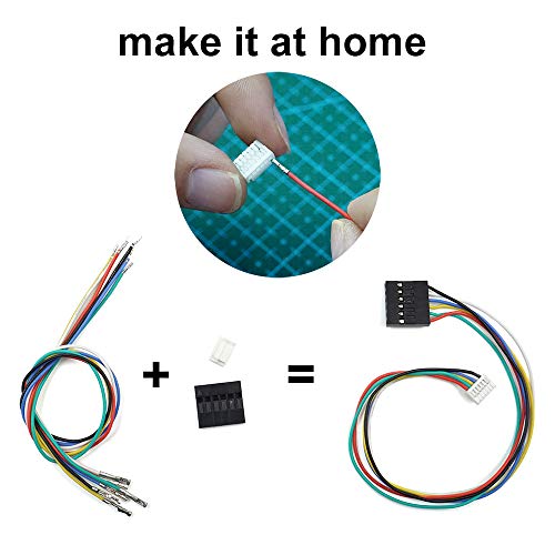 elechawk GH1.25 to Dupont2.54 Pre-Crimped Cables and Connectors Kit Compatible with JST GH 1.25mm for Pixhawk4 Pixhawk 6C 6X 20cm Silicone Wire - Image 3