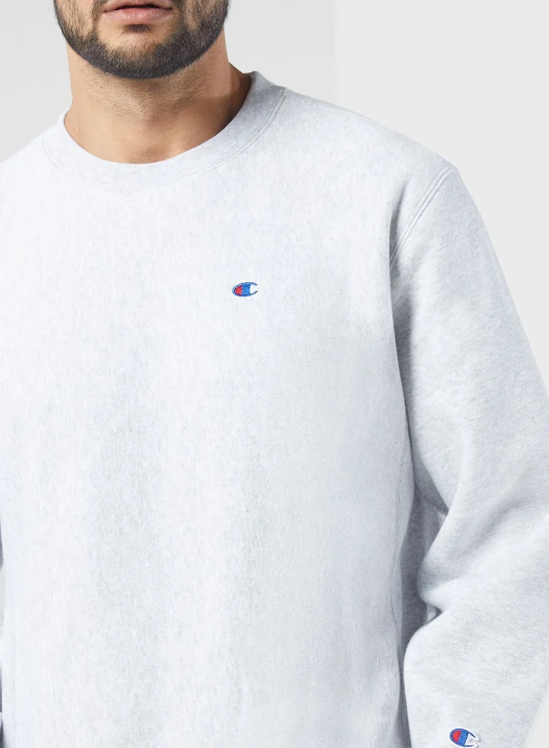 Champion Logo Knit Sweatshirt