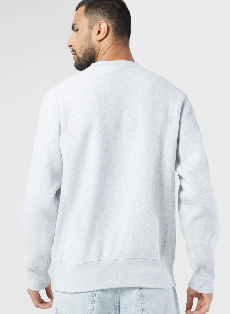 Champion Logo Knit Sweatshirt