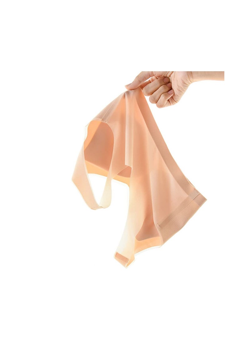 Ultra-Thin Ice Silk Bra Set - Seamless, Breathable, Soft & Stretchy Lifting Bras with Removable Pads, 3D Support, Moisture-Wicking (3 Pack, Size L) - Image 3