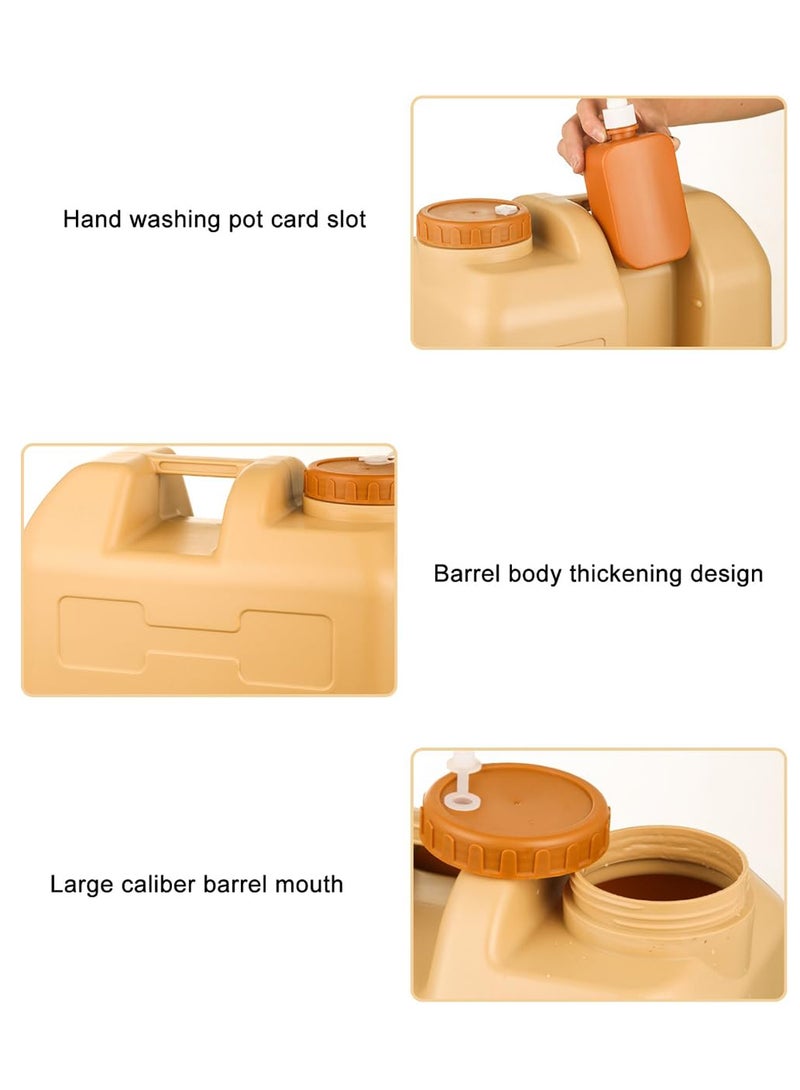 EzzySo Large Capacity Camping Water Storage Tank UV Resistant Portable Camping Water Container with Hand Washing Pot Slot for Outdoor Camping and Family Use - Image 5