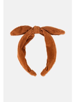 Lefties Kids Girl Textured Headband, Brown  - Image 2