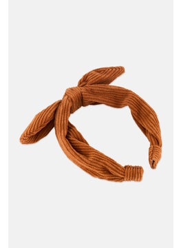 Lefties Kids Girl Textured Headband, Brown  - Image 3