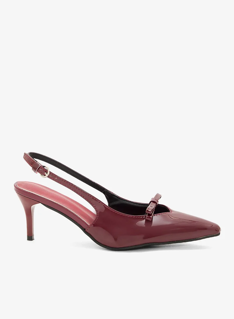 ELLA Low Heel Pump With Bow