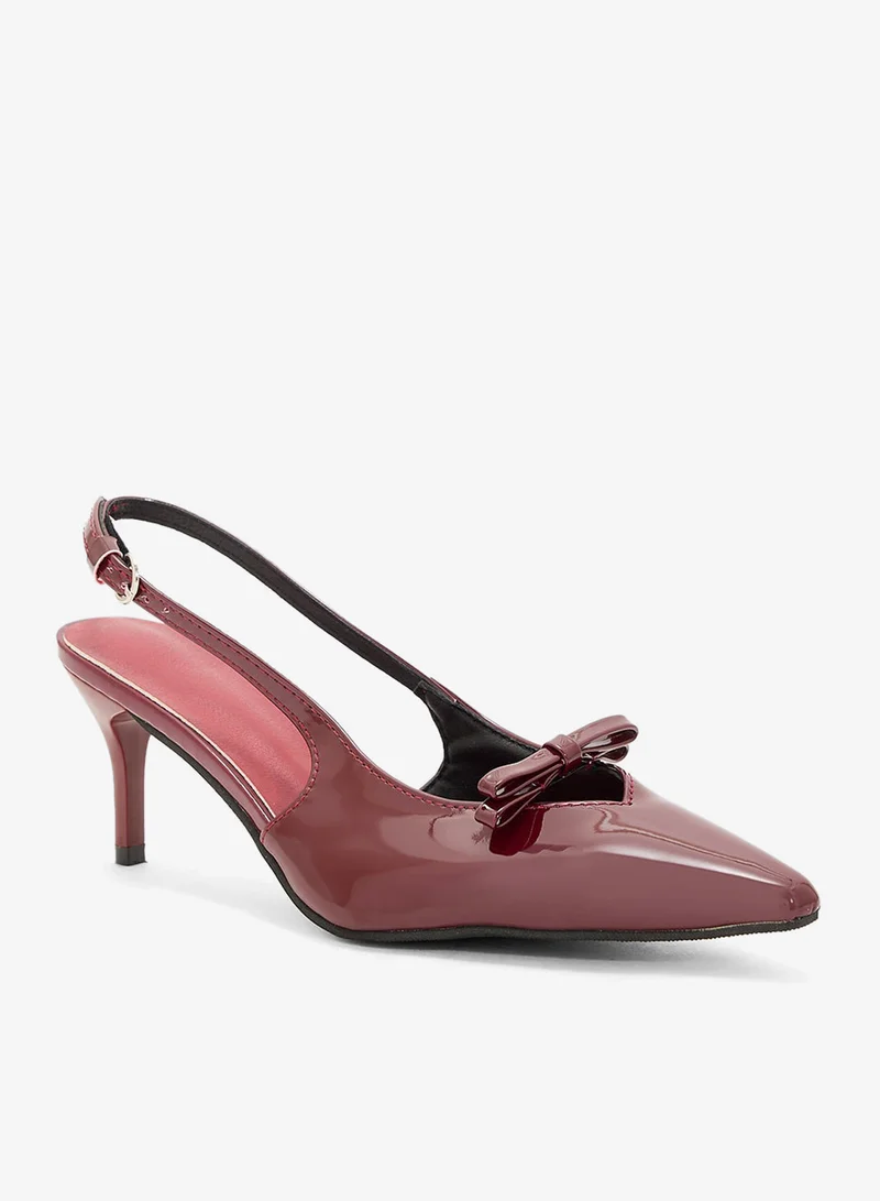 ELLA Low Heel Pump With Bow