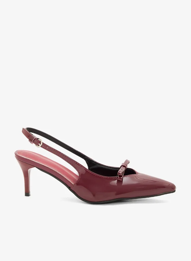 ELLA Low Heel Pump With Bow