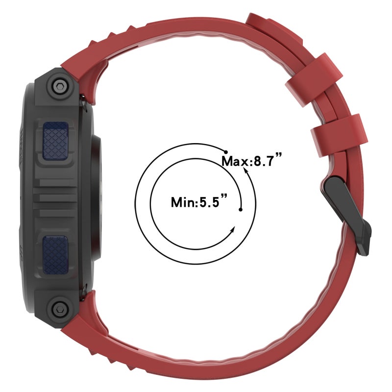 erorex For Amazfit Active Edge A2212 Solid Color Silicone Watch Band(Green) - Image 4