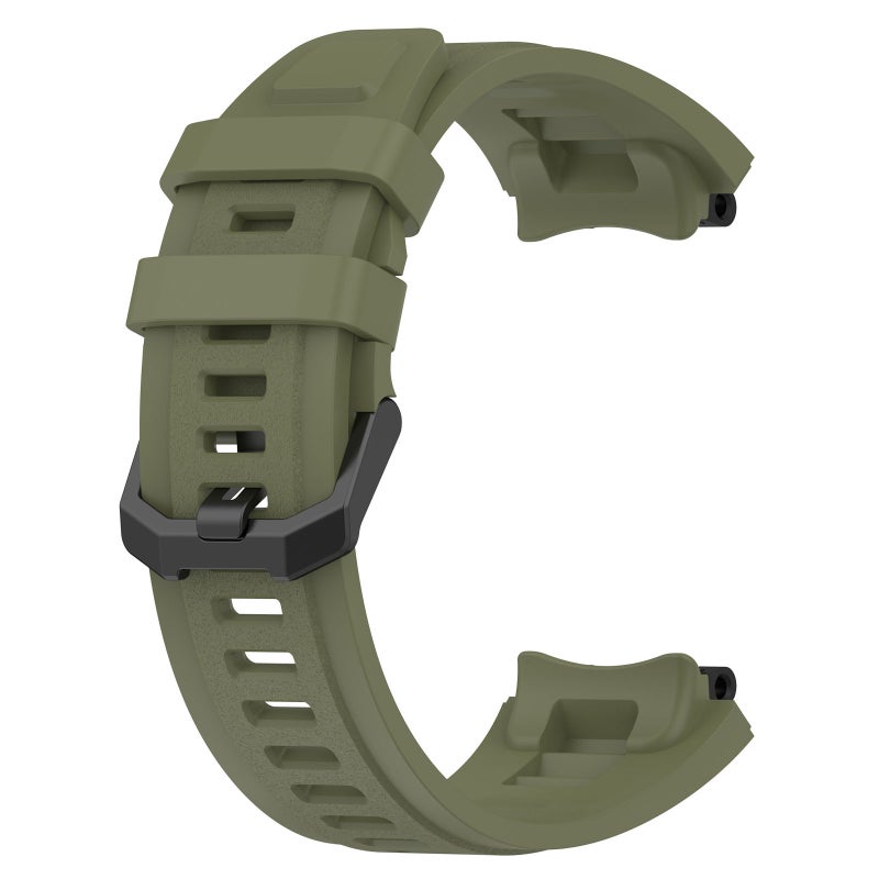 erorex For Amazfit Active Edge A2212 Solid Color Silicone Watch Band(Green) - Image 2
