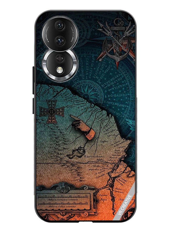 VR CREATIVE Protective Case Cover For Honor 80 Compas Design Multicolour - Image 1