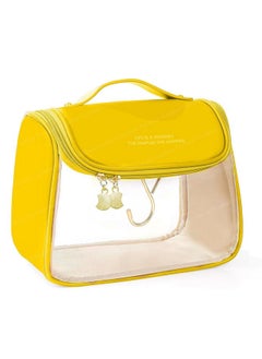 FunBlast Cosmetic Bag for Women - Cosmetic Makeup Pouch Organizer with Hanging Hook, Bathroom Bag, Shaving Kit Bag, Toiletry Kit, Cosmetics, Gadget, Make up and Accessories Bag for Women (Yellow) - pzsku/ZC76885702979BC296CA5Z/45/_/1738306480/3126a478-f434-418c-8d52-f364dd72b45a