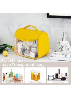 FunBlast Cosmetic Bag for Women - Cosmetic Makeup Pouch Organizer with Hanging Hook, Bathroom Bag, Shaving Kit Bag, Toiletry Kit, Cosmetics, Gadget, Make up and Accessories Bag for Women (Yellow) - pzsku/ZC76885702979BC296CA5Z/45/_/1738306505/d80e4601-eb4b-4f34-92a3-55ee264db5f9