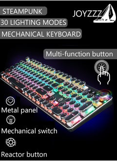 Black electroplating RGB keyboard