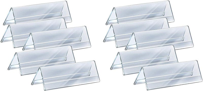 NEILL Cast Acrylic Desk Name Plate Holder Size 8 inches x 2 inches Pack of 6 pcs Desk Sign Frame for Table Display Blank Nameplate for Office Business Conference Meeting Room Student School Classroom - Image 5