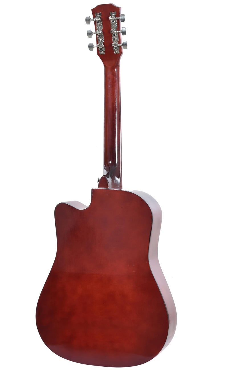 BLUEBERRY B-D38-ASHWOOD Trussrod Acoustic Guitar Kit, with Bag, Strap, One Pack Strings And Picks - 38 Inch (Ashwood) - Image 5